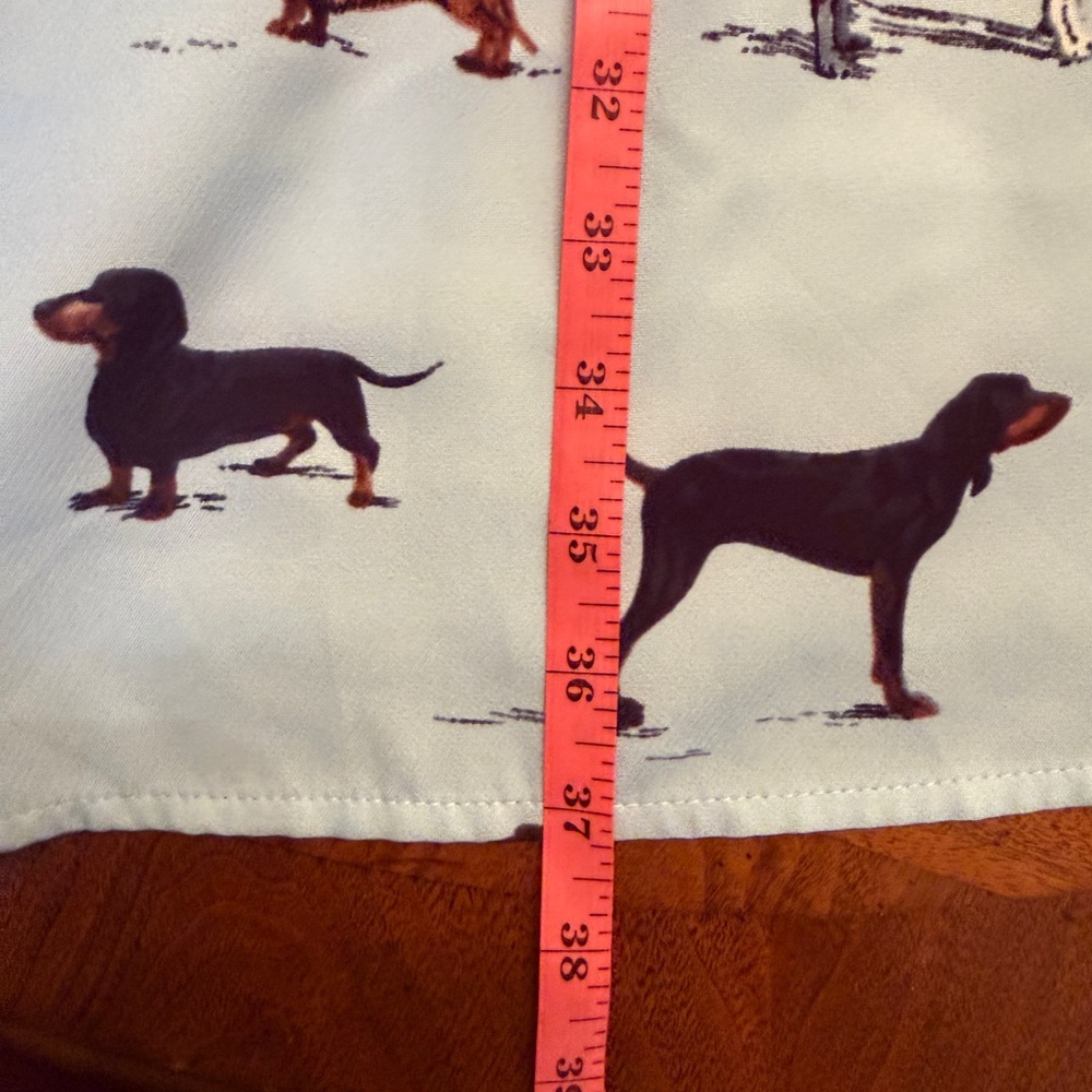 🐶 LaVieLente Sleeveless Dog Print Shirt Dress Light Blue Collared Mini Size XXL - Picture 14 of 15